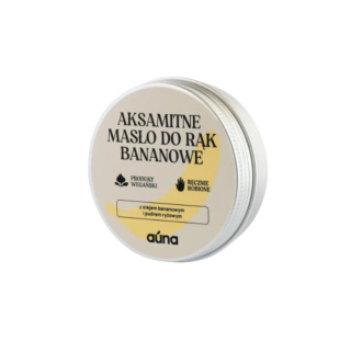 Aksamitne masło do rąk z bananem
