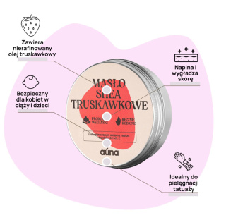 Masło shea truskawkowe – lato zamknięte w puszce z recyklingu