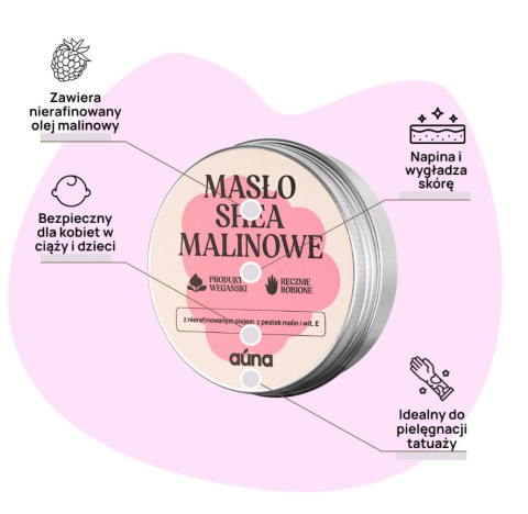 Masło shea z olejem z pestek malin
