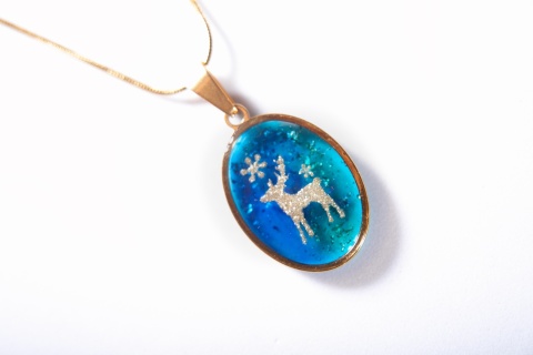 Naszyjnik „Zimowy Renifer”