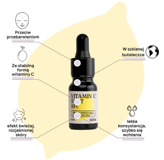 VITAMIN C 10% SHOT – Olejek rozświetlający do twarzy 10 ml