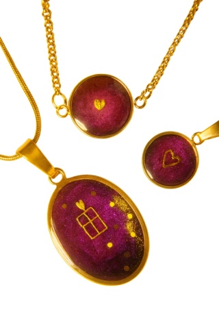 Zestaw „Serce Nocy” – 3-elementowy komplet