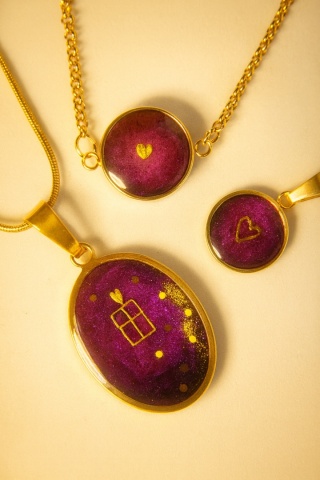 Zestaw „Serce Nocy” – 3-elementowy komplet