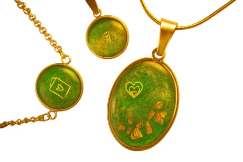 Zestaw „Złote Serce” – komplet 3 elementów