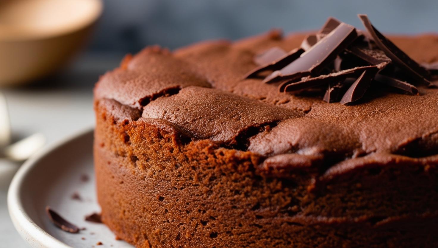 WEGAŃSKA BABKA CZEKOLADOWA NA OLEJU KONOPNYM
