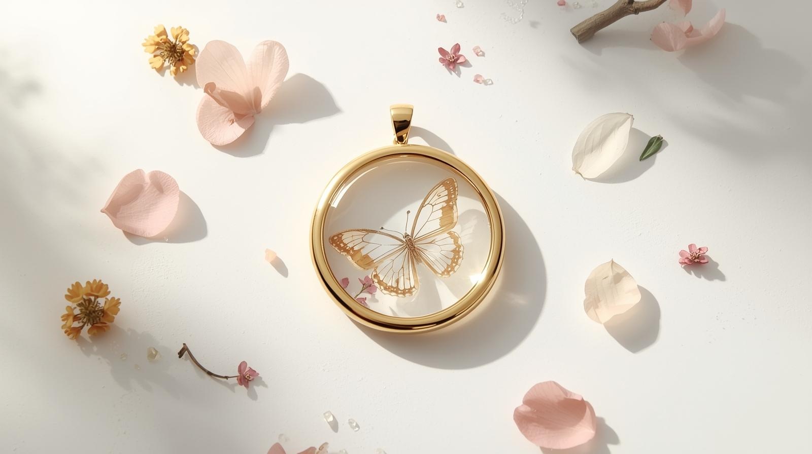 🦋 Biżuteria z motylami – lekkość, transformacja i piękno natury (kolekcja stała)