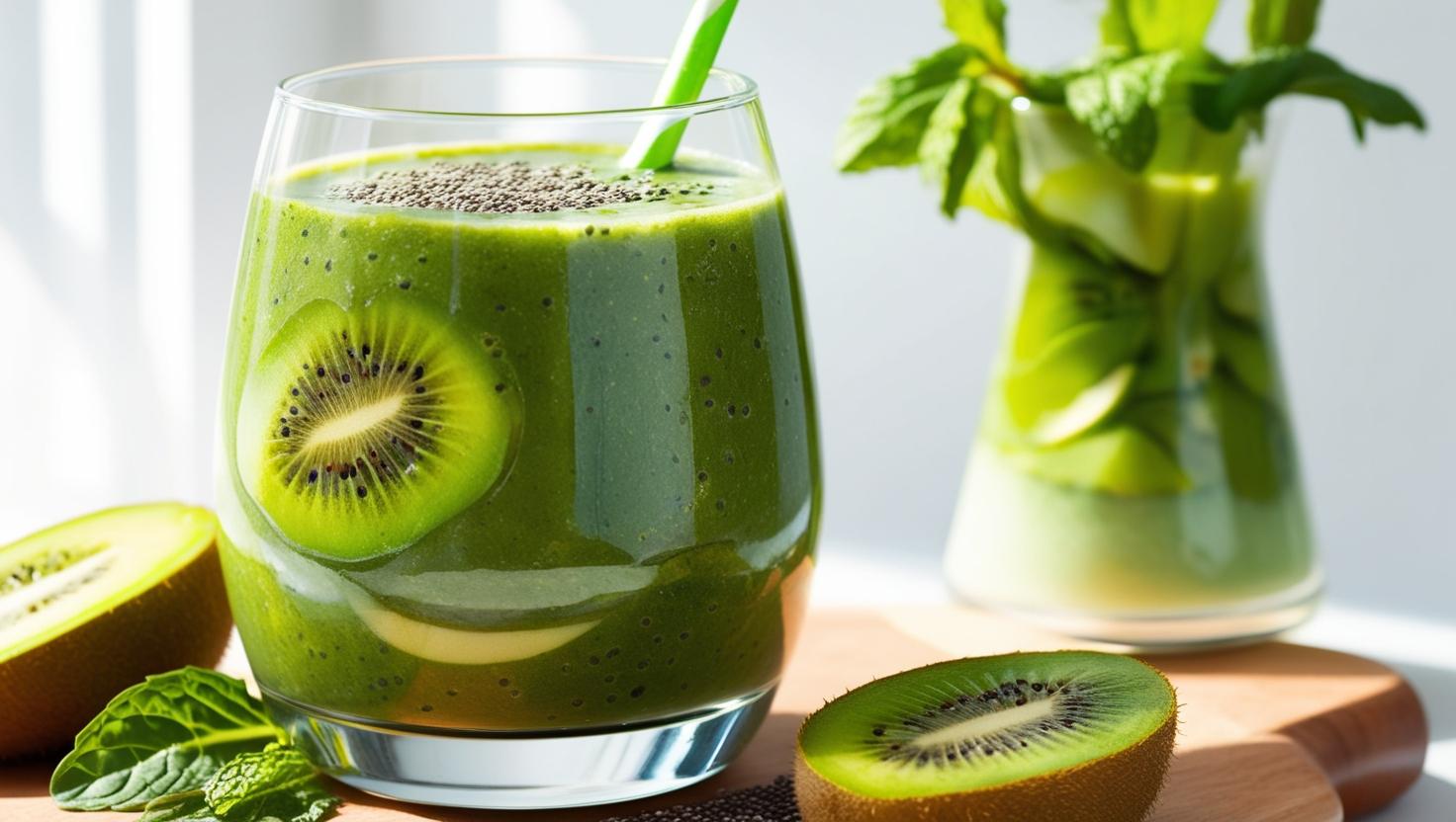 Zielone smoothie z olejem konopnym – bomba witaminowa na dobry początek dnia